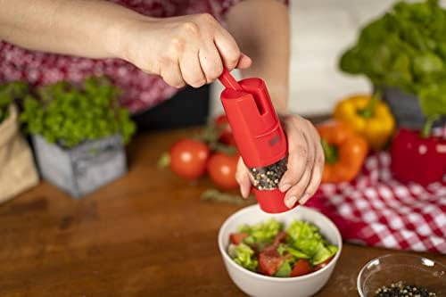 Adjustable Ratchet grinder Kuhn Rikon Red