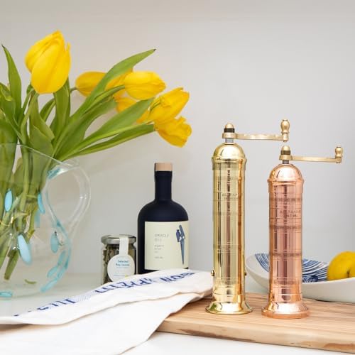 The Original European Mill Brass 8-Inch Pepper