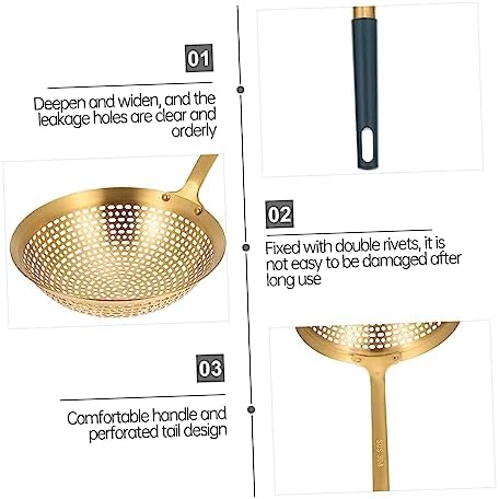Stainless Steel Colander Skimmer Spoon Perfect for Cooking and Serving