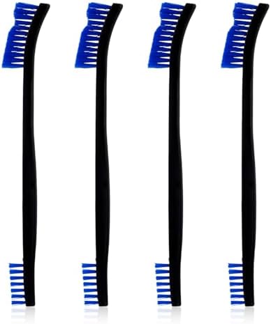 4-Piece Double-Ended nylon cleaning brush set
