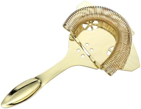 YUHWYI Cocktail Bar Strainer Curved Handle Design