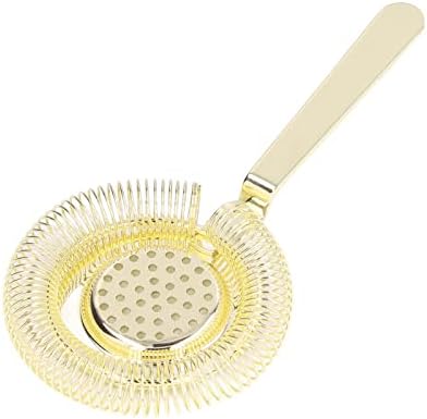 Clean Durable Stainless Steel Cocktail Strainer for Home Bar Use