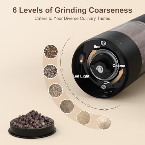 Experience the perfect blend Ultimate Electric Salt and Pepper Grinder Set 2-Pack