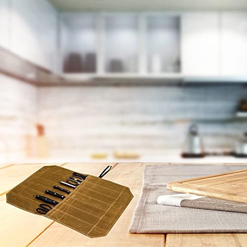 SNOMEL 7-Pocket Knife Holder Khaki
