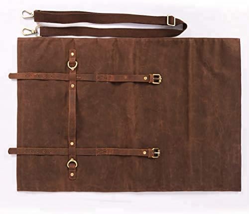 HERSENT Large Chefs Knife Roll Bag 11-Pocket Kitchen Tool Storage