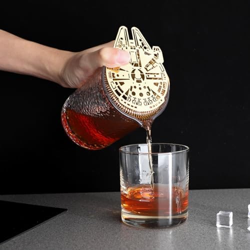YUHWYI Hawthorne Cocktail Straterm Curved Handle Bar Strainer
