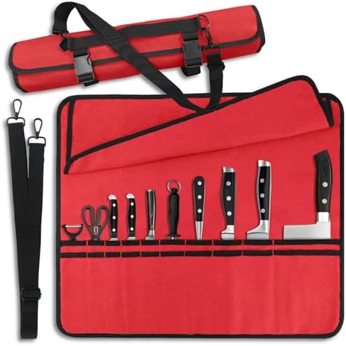 Red Chef Knife Bag for Camping