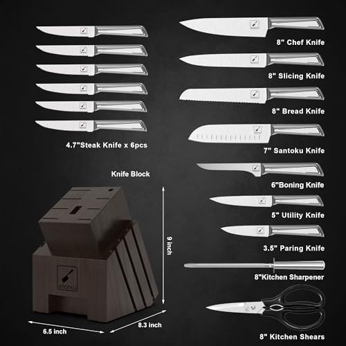Imarku 16-Piece Kitchen Knife Set