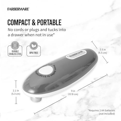Farberware Compact Battery Operated Hands-Free Can Opener