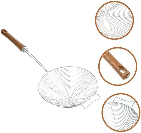 Cabilock Stainless Steel Skimmer Ladle 304 Mesh Strainer