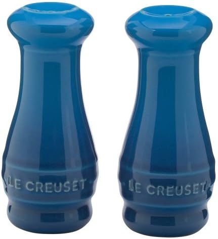 Le Creuset Stoneware Salt Pepper Shakers Set of 2 Marseille