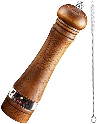 Adjustable Wooden Pepper Grinder for Precision Grading