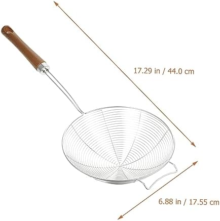 Cabilock Stainless Steel Skimmer Ladle 304 Mesh Strainer