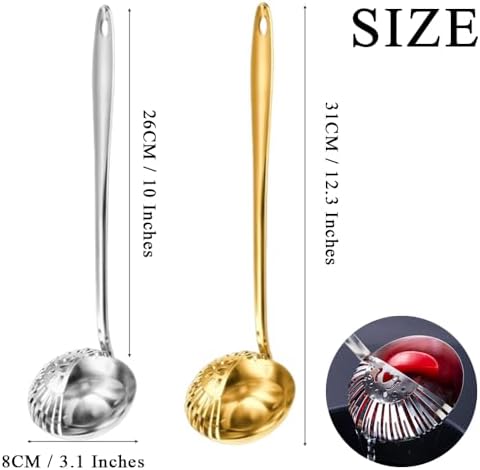 OULIGET 2-in-1 Strainer Ladle