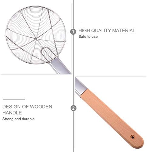 Hemoton Fried Food Basketpered Skimmer Set