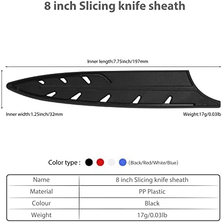 Safety Knife Edge Guards Set for 8-inch Slicing Knives