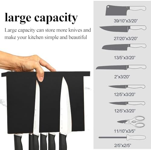 Uniharpa Magnetic Knife Holder Space-Saving Organizer Eco-friendly Kitchen Tool