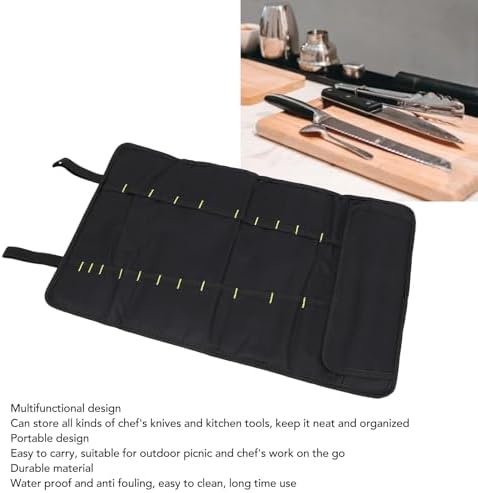 Tissting Chef Knife Bag 20 Slots - Storage Case for Cutlery Tools