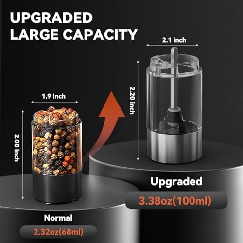 Vivid Electric Salt and Pepper Grinder Set