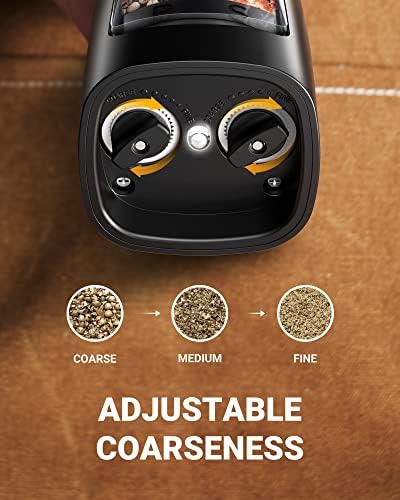 Sangcon 2-in-1 Electric Salt Pepper Grinder Set