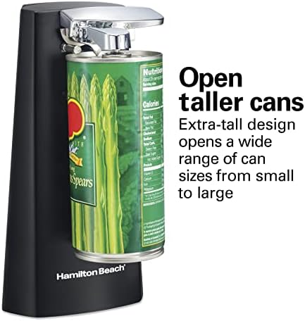 Hamilton Beach Extra-Tall Electric Can Opener with Easy-Clean Lever Sharpener