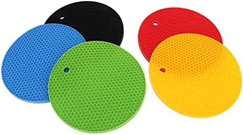 5Pcs Silicone Trivets Heat-Resistant Durable Kitchen Accessories