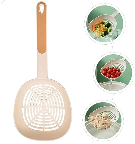 Multi-Purpose Kitchen Gadget - Deep Fryer Strainer Pasta Spoon Orange
