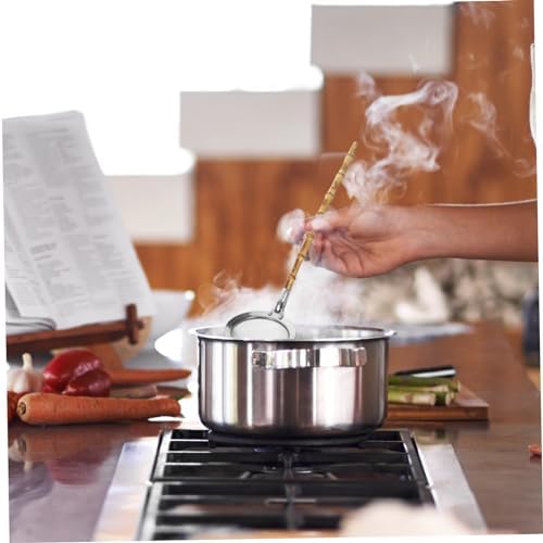 Ergonomic 304 Stainless Steel Colander Ladle for Kitchen Use