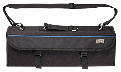 Professional Kitchen - Winco Acero Cutlery Line 11 Slot Knife Bag - Black Durable Stylish