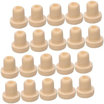 SHOWERORO 20pcs Cork Wine Stopper Labels Reusable