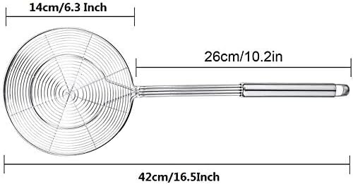 Aracoware Wire Kitchen Skimmer Spider Strainer Stainless Steel Food Colander