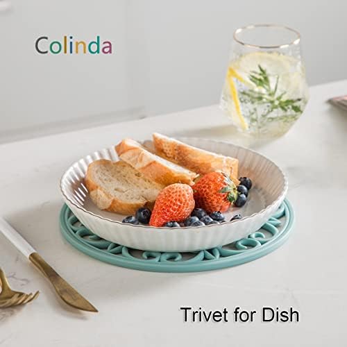 Resilient Set of 3 - Non-Slip silicone trivets for Kitchen Use