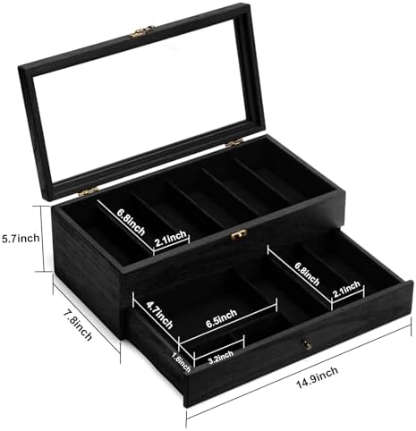 2-Layer Knife Display Case for 9-15 Knives