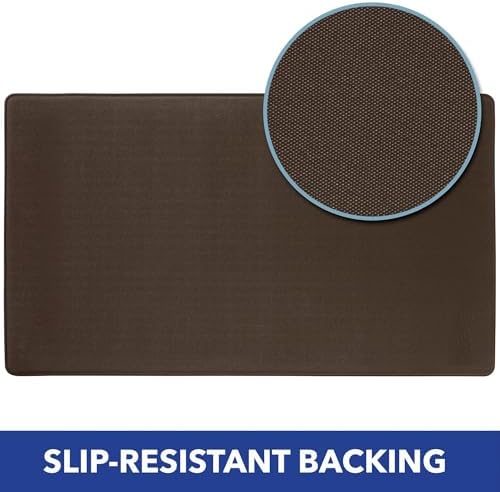 Home Dynamix Cozy Living Modern Marble Runner Anti-Fatigue Kitchen Mat Slip-Free