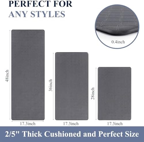 Anti-Fatigue Kitchen Mat Set