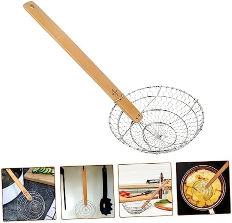 Stainless Steel Fried Slippery Net Skimmer Spoon for Cooking Home Kitchen Tool