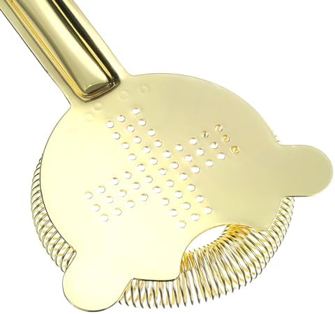 Stainless Steel Bar Strainer 160mm Gold