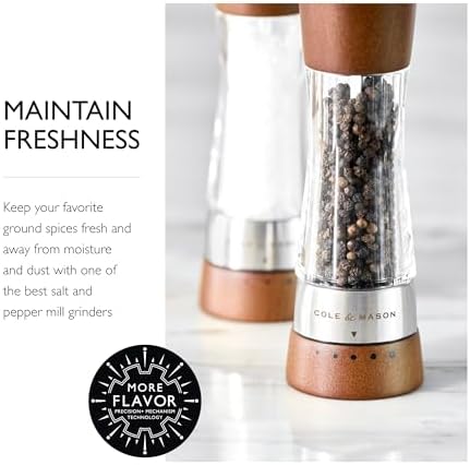 Cole Mason Derwent grinder set - Precision sea salt and black pepper mills