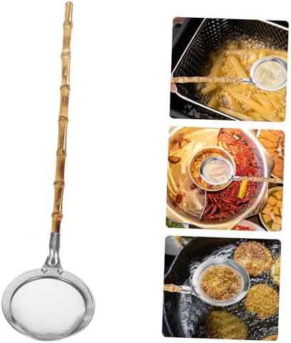 Ergonomic 304 Stainless Steel Colander Ladle for Kitchen Use