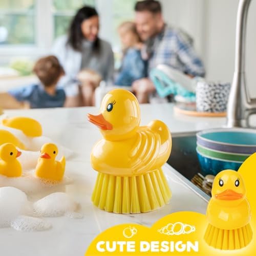 GTOTd Cute Ducky Washing Dish Brush 2 Pack