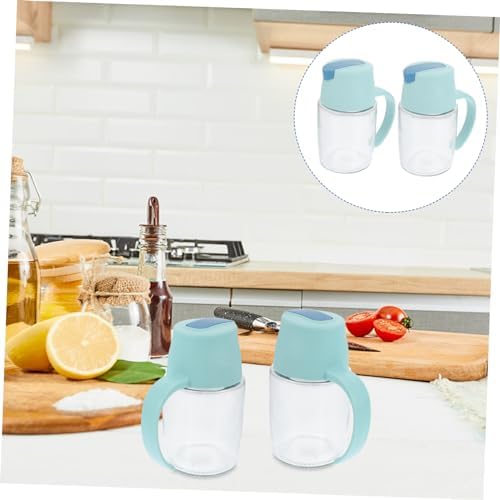 2-Piece Oil Vinegar Dispenser Set Automatic Durable