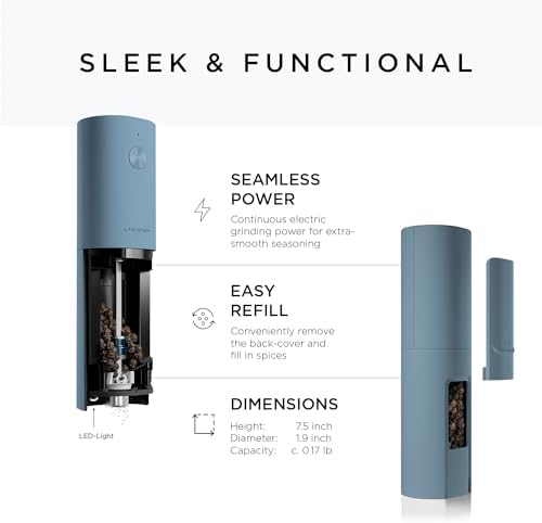 LARS NYSM-Smart Electric Salt Pepper Mill Set