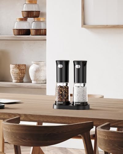 Elevate Your Seasoning with TOMEEM Electric Salt Pepper Grinder Set