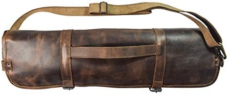 Rustic Leather Knife Roll Bag