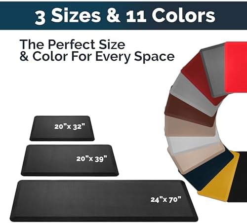 ComfiLife Anti Fatigue Mat 34 Inch Thick Durable Kitchen Office Mat
