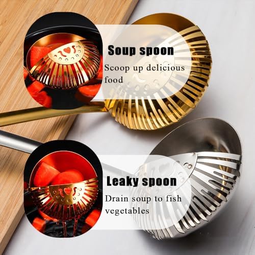 OULIGET 2-in-1 Strainer Ladle