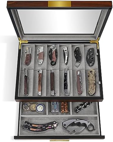 Ultimate Pocket Knife Display Case for Collections Gift