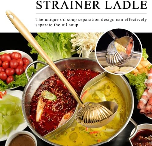 OULIGET 2-in-1 Strainer Ladle