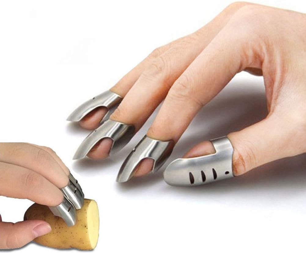 Finger Protection Stainless Steel Cutting Protector for Hands Protection in Kitchen