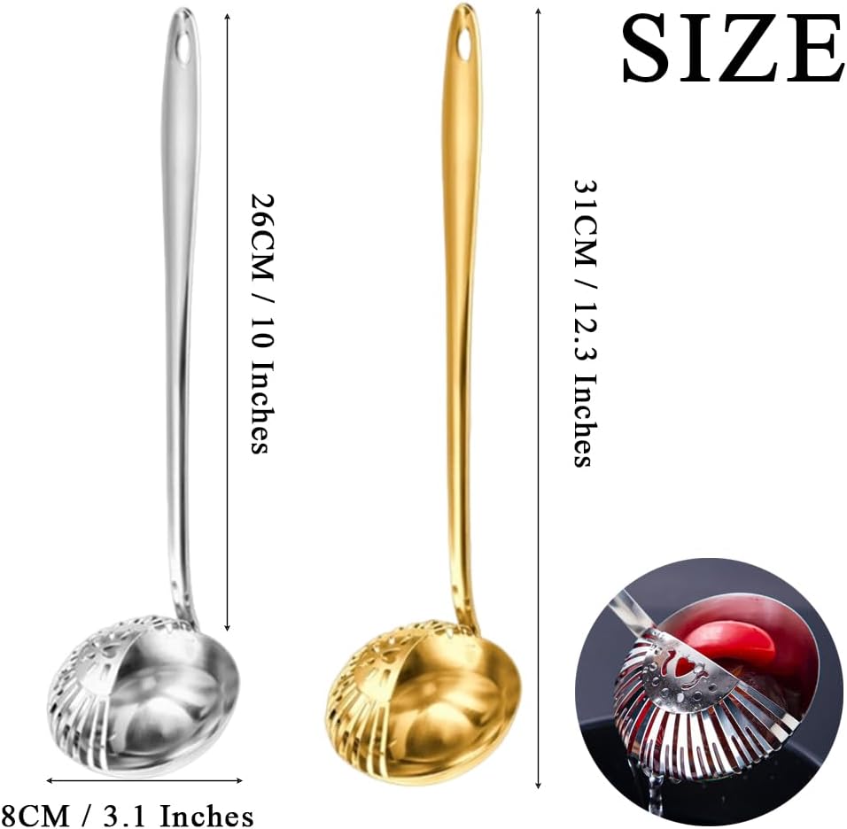 OULIGET 2-in-1 Strainer Ladle